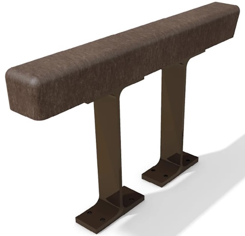 Option Accoudoir pour banc coloris Marron